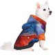 thumbnail image 2 of Balery Vibrant Hummingbird Watercolor Art Sudadera con Capucha para Perros Pequeños – Ropa para Mascotas, Disfraz para Perros y Gatos, Ideal para Fiestas y Cosplay-X-Large, 2 of 7