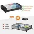 thumbnail image 5 of Under Bed Storage with Wheels, 2-Pack Large Capacity Under Bed Storage Containers with Clear Lid, Roller Underbed Organizer Drawer for Clothes, Shoes, Toys, Bedding, Closet, 5 of 9