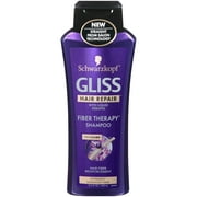 GLISS Hair Repair Shampoo, Fiber Therapy, 13.6 Ounces