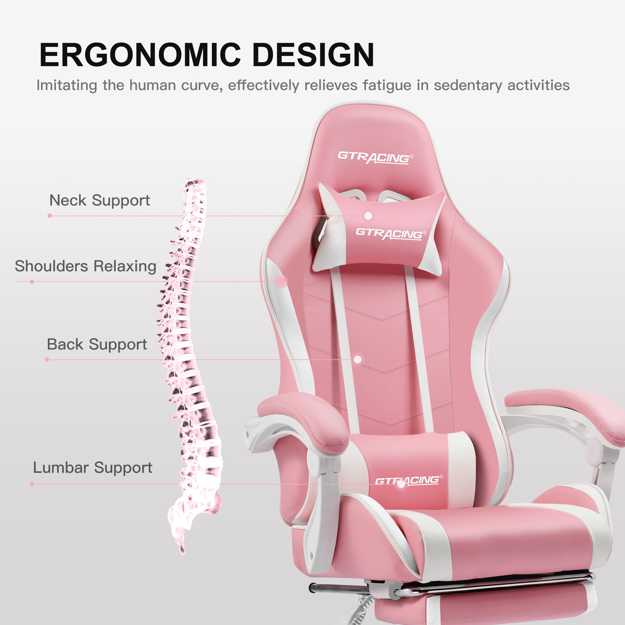 Pink gaming chair gtracing sales