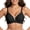 1-black, variant on Wireless Push Up Bras For Women Deep V Mesh Jelly Bra Soft Breathable