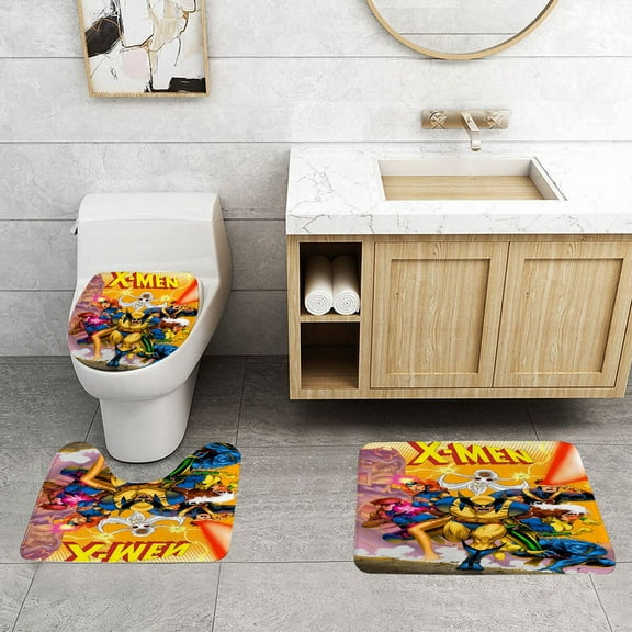 X-Men '97 floor mat and toilet set is durable,and adds a nostalgic touch to your bathroom.