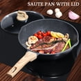 thumbnail image 3 of GiPP Nonstick Deep Frying Pan 9.5 Inch Saute Pan with Lid,Easy to Clean,Compatible with All Stovetops,with Heat-Resistant Handle, 3 of 7