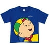Personalized Caillou Close-Up Royal Blue Boys' T-Shirt