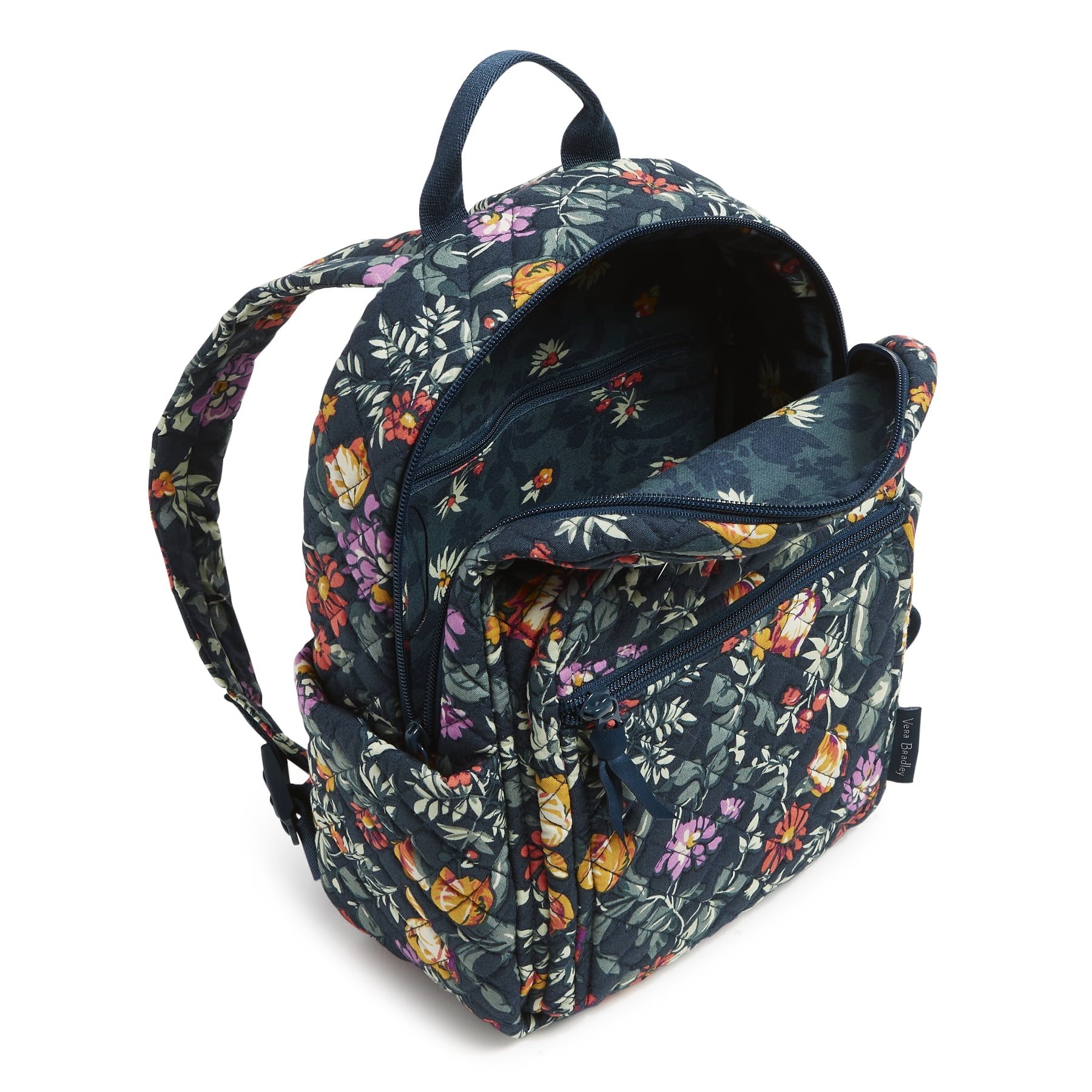 Vera Bradley Small Backpack Magnifique Floral NWT NWT Vera Bradley Cotton Small Backpack Bag Magnifique Floral  main image 3