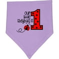 thumbnail image 2 of Inktastic Our Little Ladybug is 1 Baby Bandana Bib, 2 of 4