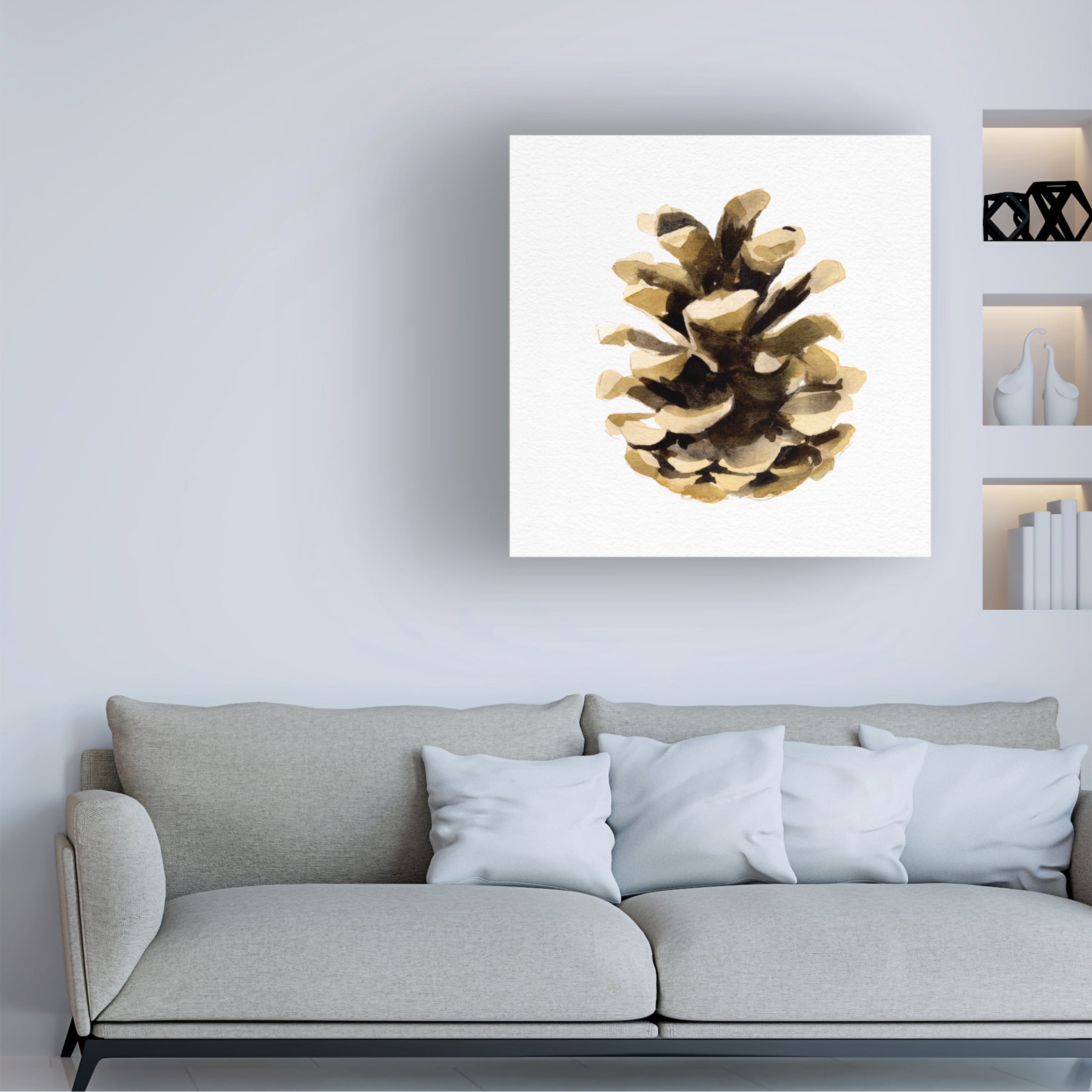 Emma Caroline 'Conifer Cone II' Canvas Art