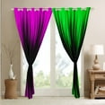 thumbnail image 4 of Ombre Curtains 30%-50% Blackout Purple Green Black Curtains & Drapes Bedroom,Gradient Geometry Striped Window Curtains,Geometric Stripes Window Treatments, 4 of 6