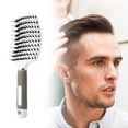 thumbnail image 5 of Hairdressing Oil Head Styling Comb Large Curved Comb Men's Back Head Rib Comb Pig Curved Hollow Comb, 5 of 5