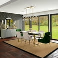 thumbnail image 2 of Linon Empire Machine Tufted Wool 8'9"x12' Rug in Sisal and Black Leather, 2 of 5