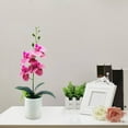 thumbnail image 4 of Artificial flowers,Artificial Orchid With Vase Flowers For Kitchen Table Centerpieces Large Orchid Phalaenopsis Orchid Plant Faux Flowers Indoor Room Decoration, 4 of 9