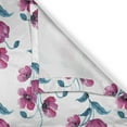 thumbnail image 5 of Ambesonne Vintage Grommet Curtain, Poppies Leaves Buds, 50" x 108", Fuchsia and Petrol Blue, 5 of 6