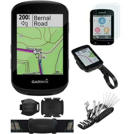 Garmin 010-02060-10 Edge 530 Sensor Bundle GPS Cycling Computer Bundle with Screen Protector, Scratch Resistant Tempered Glass, Bike Mount for Garmin Edge GPS and Multi-Function Bike Tool Kit