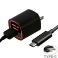 thumbnail image 2 of 2.4A Home Charger for Motorola Moto Z4 - USB Cable TYPE-C 6ft Power Adapter USB-C Cord Rapid AC Plug Wall M1V, 2 of 6
