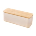 thumbnail image 2 of Caja de pan con tapa de tabla de cortar, contenedor de almacenamiento para panes caseros y bagels Tapa blanca sin agujero, 2 of 8