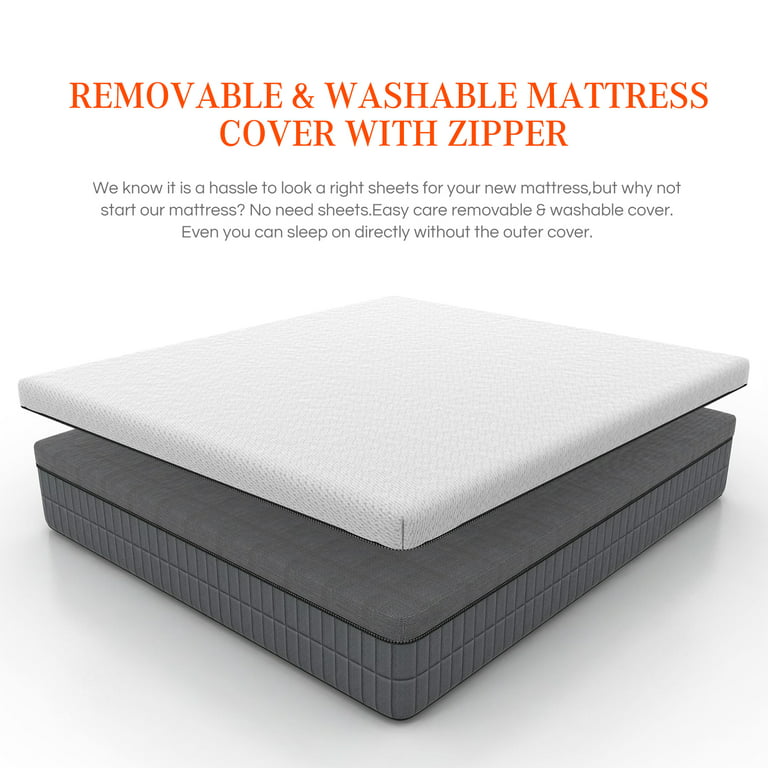 Sweetnight Gel-Foam Topper for Box Spring Bed & Mattress Protector,  Mattress Topper, Core Height 5 cm, 3 cm Gel-Memory Foam, 2 cm High-Volume  Foam, Washable Cover at up to 60 °C 