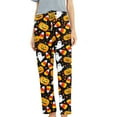 thumbnail image 2 of Kilaqueen Oversized Pants for Women Stretchy Comfy Halloween Pajama Pants Casual Ghost Pumpkin Pattern Pjs Sleep Bottoms Fall Winter Lounge Pants, 2 of 6