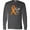 Charcoal Grey, variant on Inktastic Faith over Fear Leukemia Awareness with Orange Ribbon Long Sleeve T-Shirt