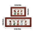thumbnail image 3 of EUDIDV Xmas Ornaments Christmas Kitchen Floor Mats Set Of Two Household Bedroom Carpet Doormat Entry Bathroom Doorway Stain Resistants Mats Entry Door Mats Christmas Decorations, 3 of 6