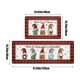 thumbnail image 3 of Juego de 2 Tapetes Navideños para Cocina | Alfombras Antideslizantes de Poliéster Antifatiga | Felpudos Navideños Rojos y Blancos | Tapetes Acolchados Antimanchas para Entrada, Baño, Dormitorio, Porc, 3 of 6