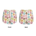 thumbnail image 5 of Picia Colorful Donuts Pattern Women's 2 in 1 Athletic Running Shorts High Waisted Workout Casual Gym Sweat Shorts with Comfy Liner Zipper Pockets-Medium, 5 of 9