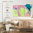 thumbnail image 4 of Elephant Stock One Week Push Ii Wall Art - Horizontal Multi Panel Canvas - Living Room Wall Decor - Abstract Multi Panel - Pink And Green Decor By Henry Hu - 65" x 42", 4 of 4