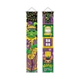 thumbnail image 2 of Mardi Gras Decorations Set Mardi Gras Porch Sign Welcome Banner Hanging Decoration for Indoor/Outdoor Front Door Home Carnival Masquerade Party Supplies Decor, 2 of 6