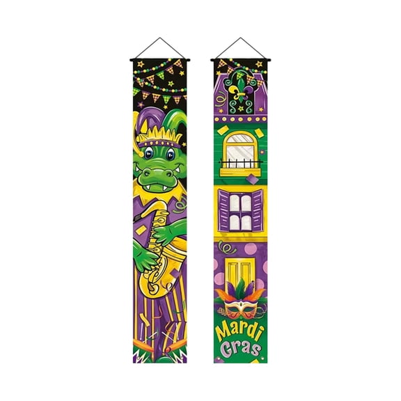 Cheapark Carnival Decor Party Atmospheres Hanging Flags Mardi Gras Festival Couplets Banners