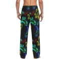 thumbnail image 2 of GZHJMY Dinosaur Pajama Pants for Men, Lounge Pants Lightweight Men Pajama Bottoms with Drawstring Pockets, Christmas New Year Birthday Gifts, Medium, 2 of 6