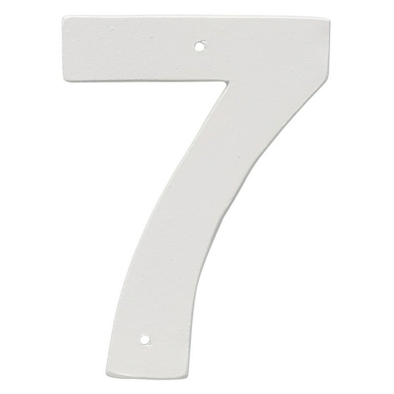 Montague Metal House Number 7 – 12 Inch High, Cast Aluminum, Satin Black Finish