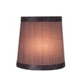 thumbnail image 7 of Aspen Creative 32831-2 Small Hardback Empire Shape Chandelier Clip-On Lamp Shade Set (2 Pack), Transitional Design in Grey & Black, 5" bottom width (4" x 5" x 5"), 7 of 7