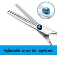 thumbnail image 2 of Dog Thinning Shears,Dog Grooming Thinning Blending Scissor with Safety Round Tips, Heavy Duty Titanium Stainless Steel, Professional Dogs Cats Pets Grooming Shears, 2 of 6