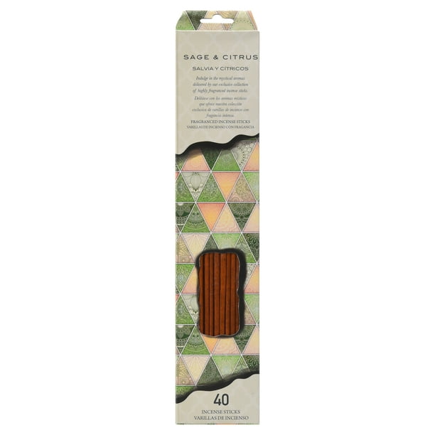 Flora Classique Inc Sage & Citrus Incense Stick, 40 Piece - Walmart.com ...