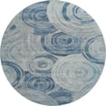 thumbnail image 2 of Addison Rugs Mayfield Premium Machine Washable Transitional Geometric Blue Round Rug, 8' x 8', 2 of 6