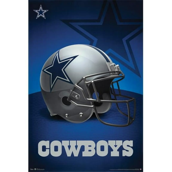 Hot Stuff Enterprise Z63-24x36-NA Cowboys Helment Poster- 24 x 36