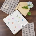 thumbnail image 5 of 2 Sheets A-Z Letter 0-9 Number Clear Rubber Stamps Alphabet Vintage Reusable Transparent Silicone Stamp Seals for Journaling Card Making Scrapbooking Photo Album Decorative DIY, 5 of 9