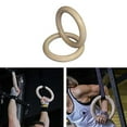 thumbnail image 4 of Gym Rings, 1 Piece Wooden Gymnastic Rings, Fitness Heavy Duty Training Ring for Gym Equipment for Workout, Strength Training, Pull Ups and Dips - 28 Mm /32 Mm, 4 of 4