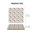 thumbnail image 5 of Xecao Colorful Rabbit for MDF Cork Coaster 4 Pcs,Drink Coasters,Suit for House Warming Gifts New Home ,Coffee Table Decor-Square, 5 of 7