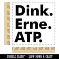 thumbnail image 2 of Dink Erne ATP Pickleball Sport Square Rubber Stamp Stamping Scrapbooking Crafting - Medium 1.75in, 2 of 7