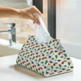 thumbnail image 5 of Goofa Cartoon Sea Turtle Pattern Triangle Square Tissue Box Cover, Modern PVC Leathe Facial Paper Holder,Decorative Holder/Organizer for Bathroom Vanity Countertop, 5 of 9