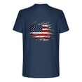 thumbnail image 6 of Vetsdori Mens American Flag Tshirts Fourth of July Summer Pullover Short Sleeve Independence Day,Red White and Blue Casual Tops for Men Crew Neck, 6 of 6