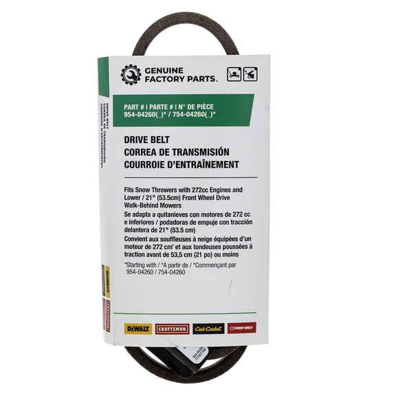 MTD 490-501-F005 21" Front Wheel Drive Belt Troy-Bilt 2600 60024PC 10528PC