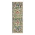 thumbnail image 3 of Unique Loom Isabella Collection Area Rug - Rossellini (2' x 6' 1" Runner Green/Blue), 3 of 7