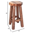 thumbnail image 2 of Montana Woodworks Homestead Collection Backless Barstool, Stain & Clear Lacquer Finish, 2 of 2