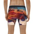 thumbnail image 2 of Men's Boxer Briefs, Cultural Silhouette Journey Soft and Breathable Mens Underwear Boxer Briefs With Widen Waist, 2 of 5