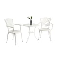thumbnail image 2 of White 3 Piece Bistro Set with Durable Finish / Enhances Outdoor Decor, 2 of 5