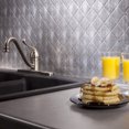thumbnail image 2 of FASÄDE Quilted Decorative Vinyl Backsplash 15 sq ft Kit in Crosshatch Silver, 2 of 6