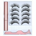 Cosprof Eyelashes 5 Pairs Kit with Eyeliner Reusable