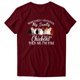 thumbnail image 3 of Gibobby Camisetas Mujer Baratas Manga Corta Mujeres Casual Impresión Mangas Cuello Redondo Camiseta Suelta Blusa Tops(Vino,M), 3 of 4