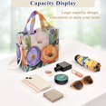 thumbnail image 5 of FORMRS Womens Corduroy Tote Bag Crossbody Shoulder Handbag with Pocket, Bright Flowers, 5 of 7
